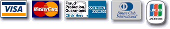 Visa, MasterCard, American Express, Discover and JCB Card